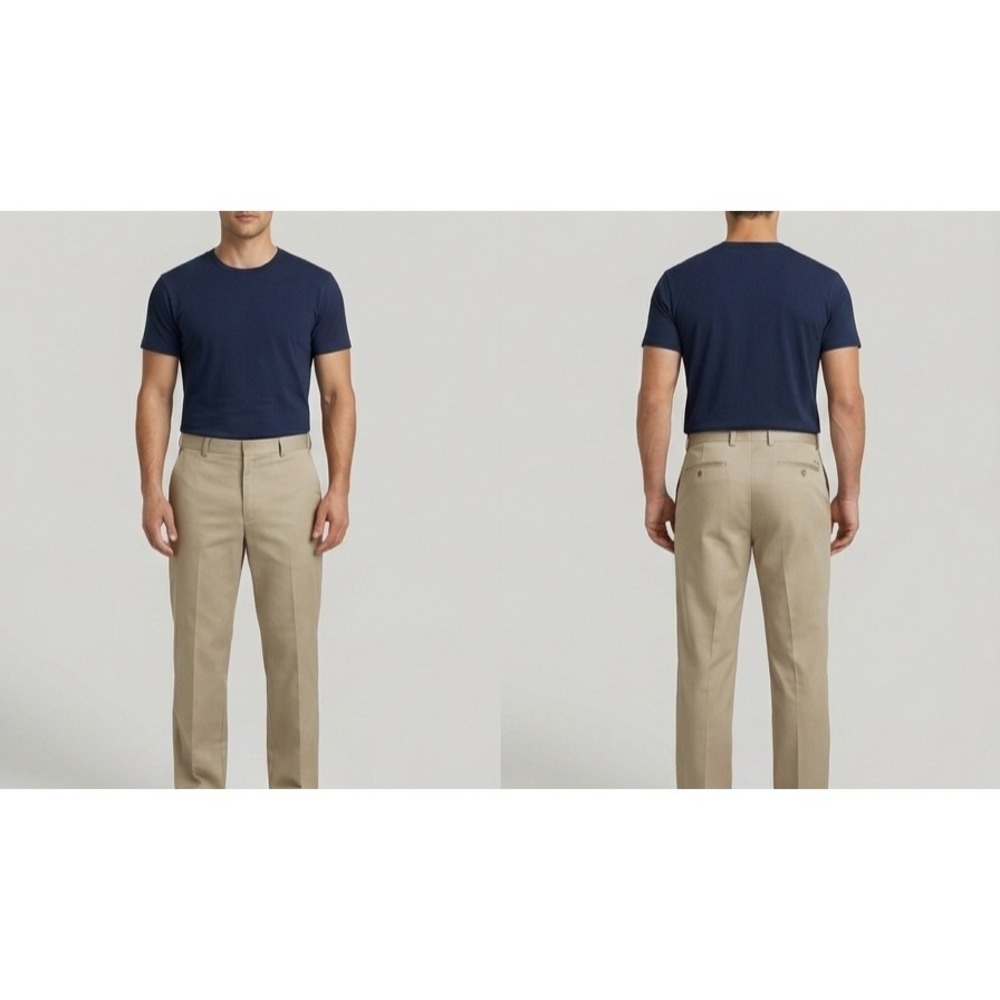 Jos. A. Bank Pants Mens 40x30 Beige Cotton Slash Pocket Stays Cool Casual Chino